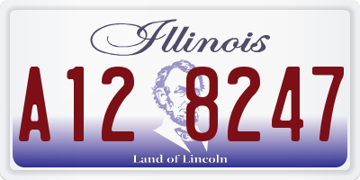 IL license plate A128247
