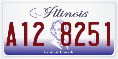 IL license plate A128251