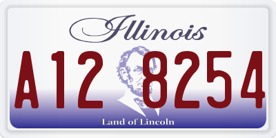 IL license plate A128254
