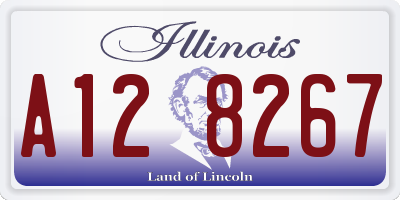 IL license plate A128267