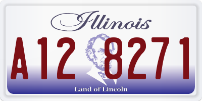 IL license plate A128271