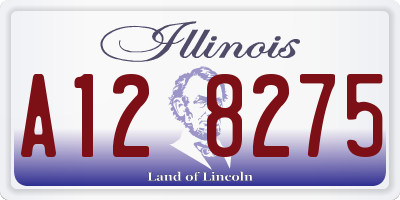 IL license plate A128275