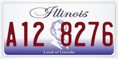 IL license plate A128276