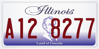 IL license plate A128277