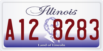 IL license plate A128283