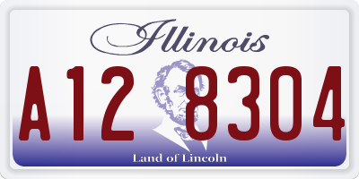 IL license plate A128304
