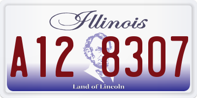 IL license plate A128307