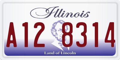 IL license plate A128314