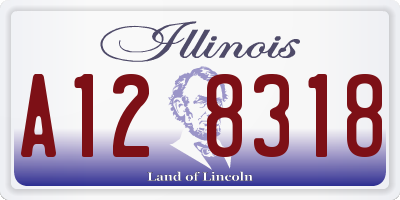 IL license plate A128318