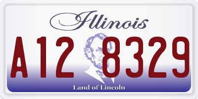 IL license plate A128329