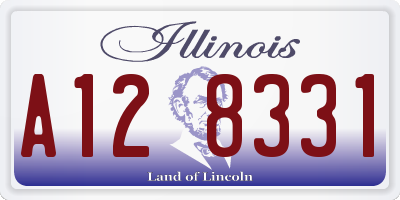IL license plate A128331