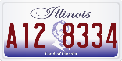 IL license plate A128334