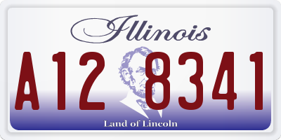IL license plate A128341