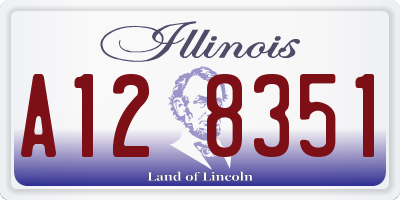 IL license plate A128351