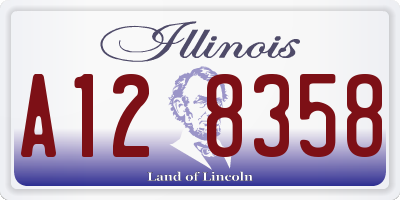 IL license plate A128358