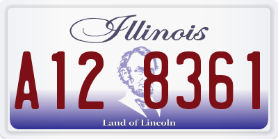 IL license plate A128361