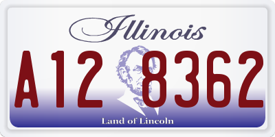 IL license plate A128362