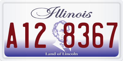 IL license plate A128367
