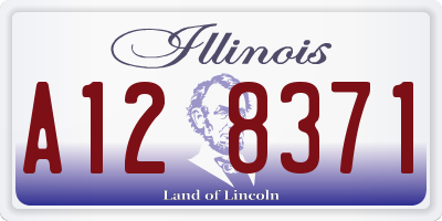 IL license plate A128371