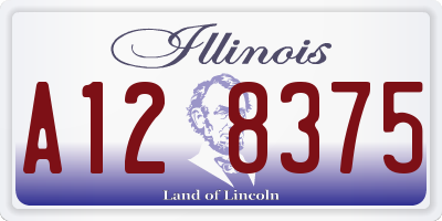 IL license plate A128375