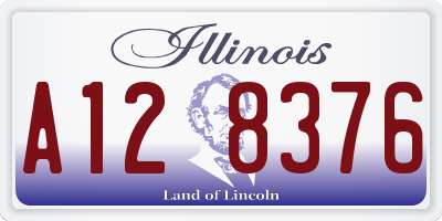IL license plate A128376