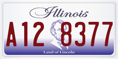 IL license plate A128377