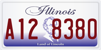 IL license plate A128380