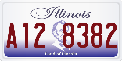 IL license plate A128382