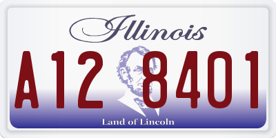 IL license plate A128401