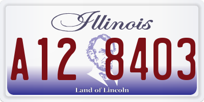 IL license plate A128403