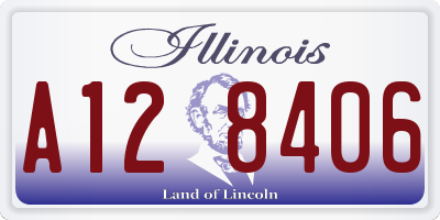 IL license plate A128406