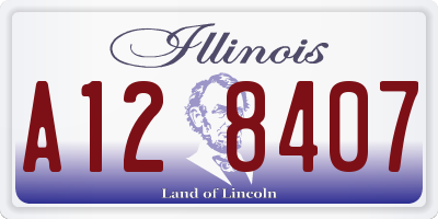 IL license plate A128407