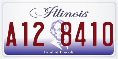 IL license plate A128410