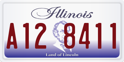 IL license plate A128411