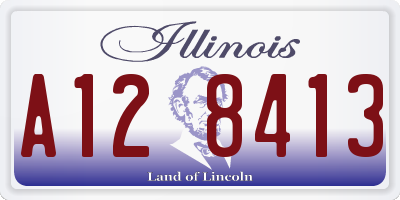 IL license plate A128413