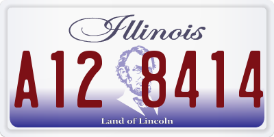 IL license plate A128414