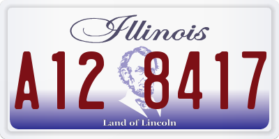 IL license plate A128417