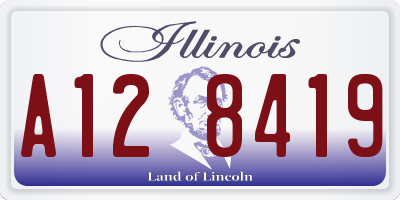 IL license plate A128419