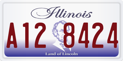 IL license plate A128424