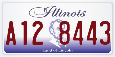 IL license plate A128443
