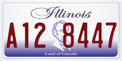 IL license plate A128447