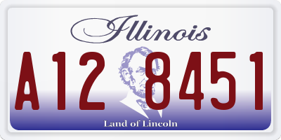 IL license plate A128451
