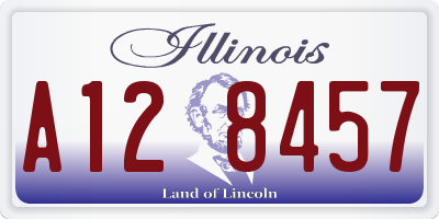 IL license plate A128457