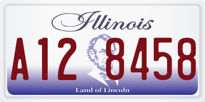 IL license plate A128458