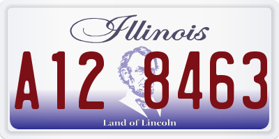 IL license plate A128463