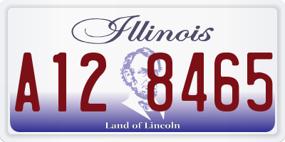 IL license plate A128465