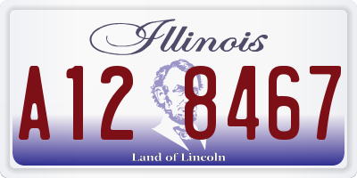 IL license plate A128467
