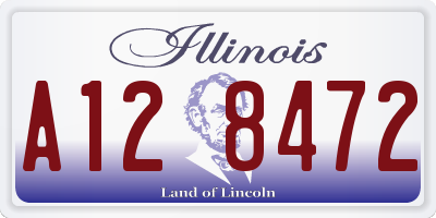 IL license plate A128472
