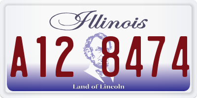 IL license plate A128474