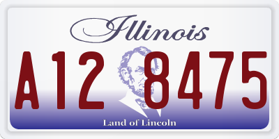 IL license plate A128475